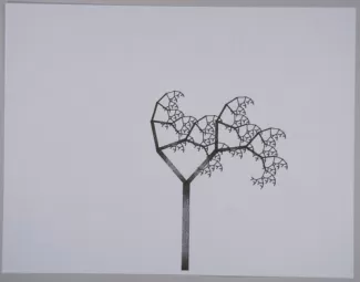 Plotter drawing of tree