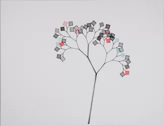 Plotter drawing of tree