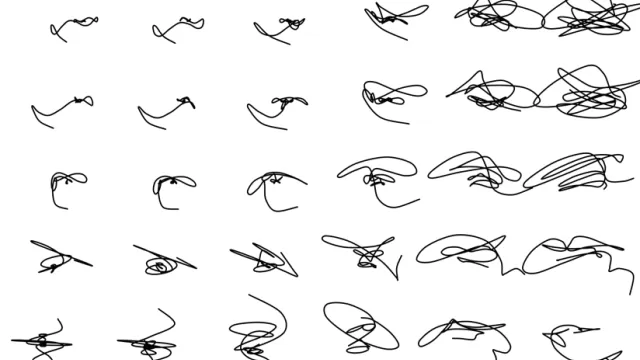 Screenshot: Harmonomic - a grid of curves