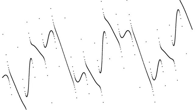 brokenWave black on white - dots arranged in sine waves