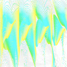 Screenshot of the application brokenWave showing abstract image.