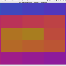 Screenshot of colorSpace 13: spiral of color.