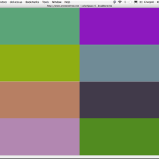 Screenshot of colorSpace 6: grid of color.