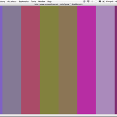 Screenshot of colorSpace 7: color stripes.