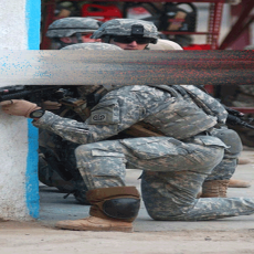 Sreenshot: Contest–War and Peace: a soldier with gun.