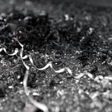 Flame Hardened Bed: shavings